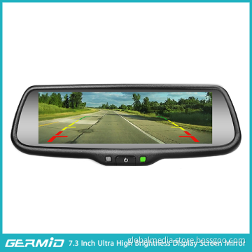 Full HD car smart glass car monitor rearview mirror car monitor with 7.3 tft lcd